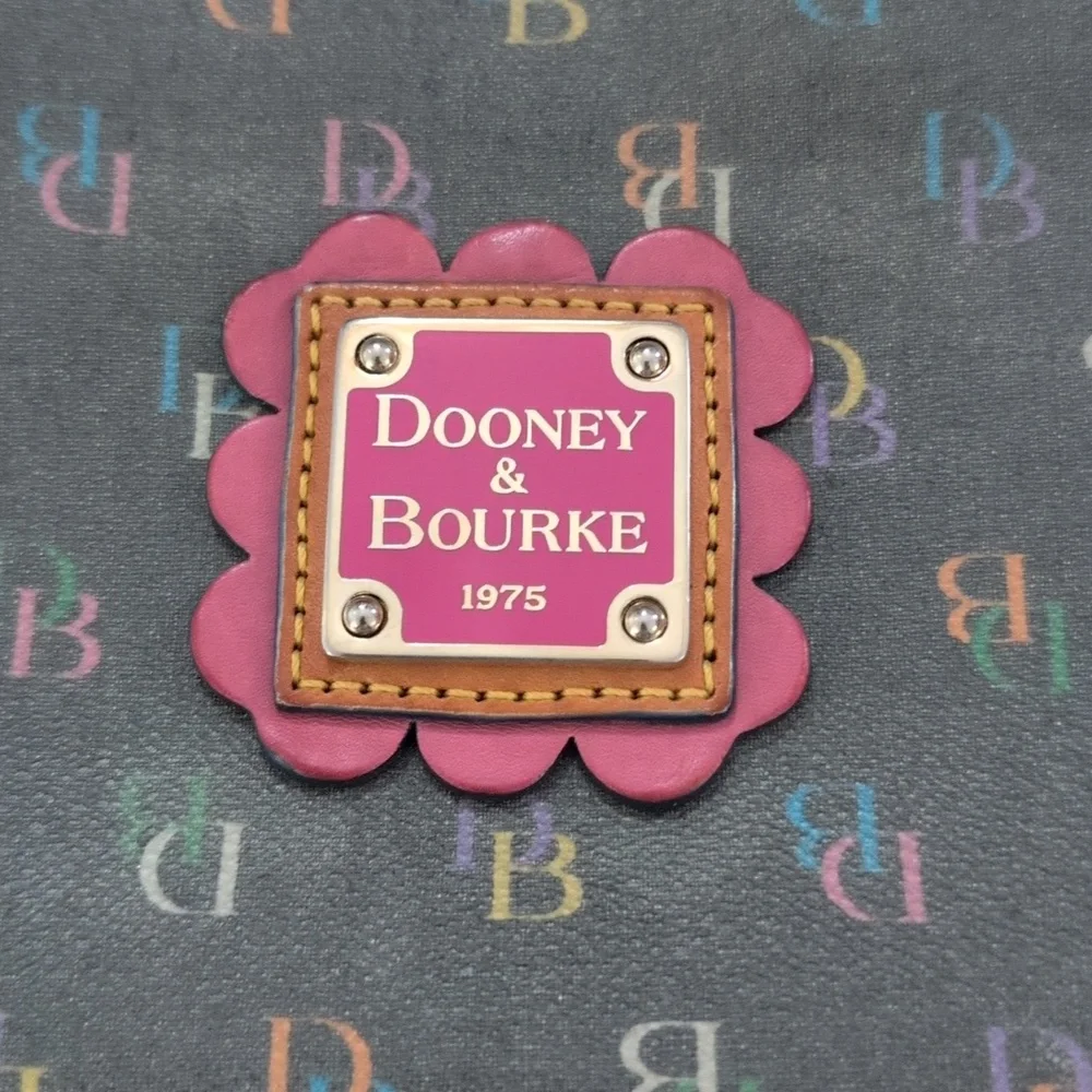 Dooney & Bourke - VINTAGE Y2K RARE Rainbow It Girl Monogram Handbag - Picture 2 of 9